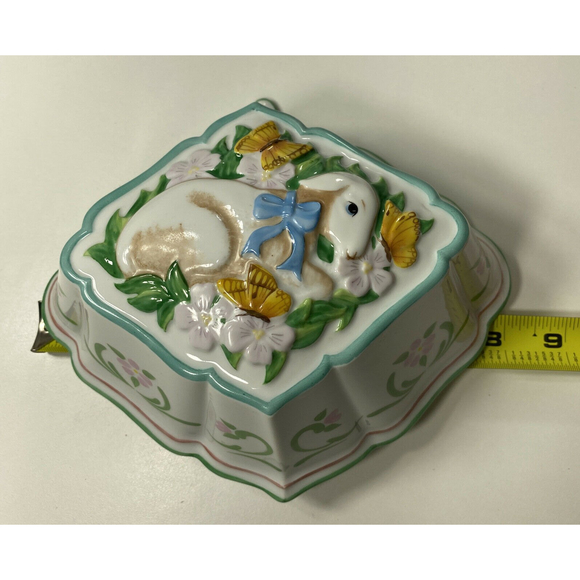 Vintage Franklin Mint Le Cordon Bleu Lamb Jello Mold Glazed Ceramic - Picture 8 of 10